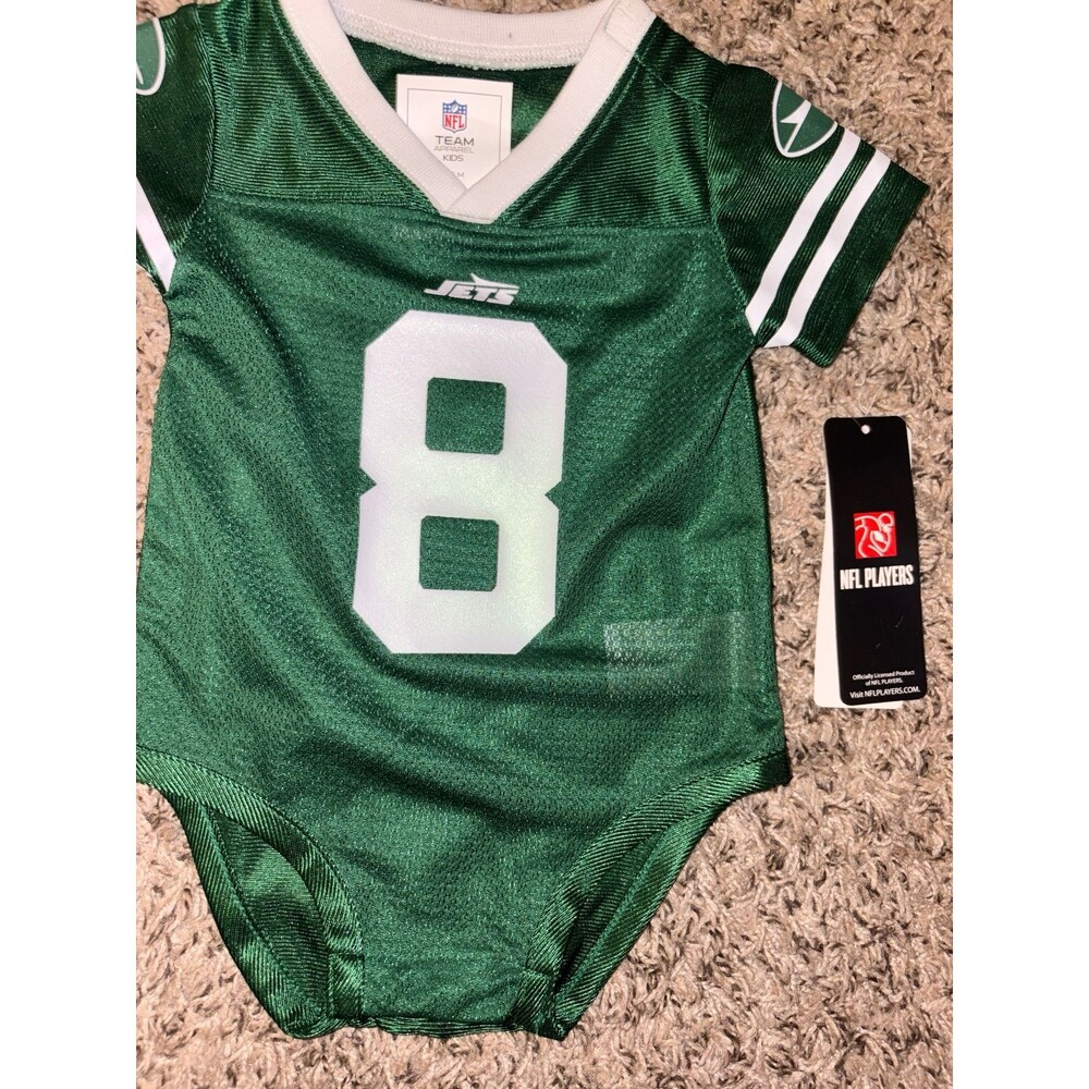 Aaron Rodgers‎ NY Jets #8 Onesie Official NFL Jersey for Baby 3/6 Months NWT